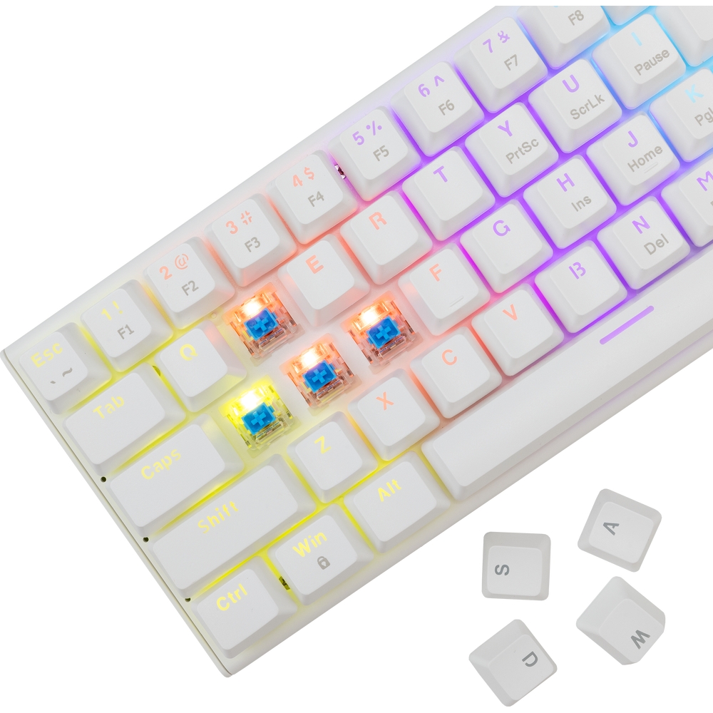 Podświetlenie RGB klawiatura White Shark WAKIZASHI 2 biała